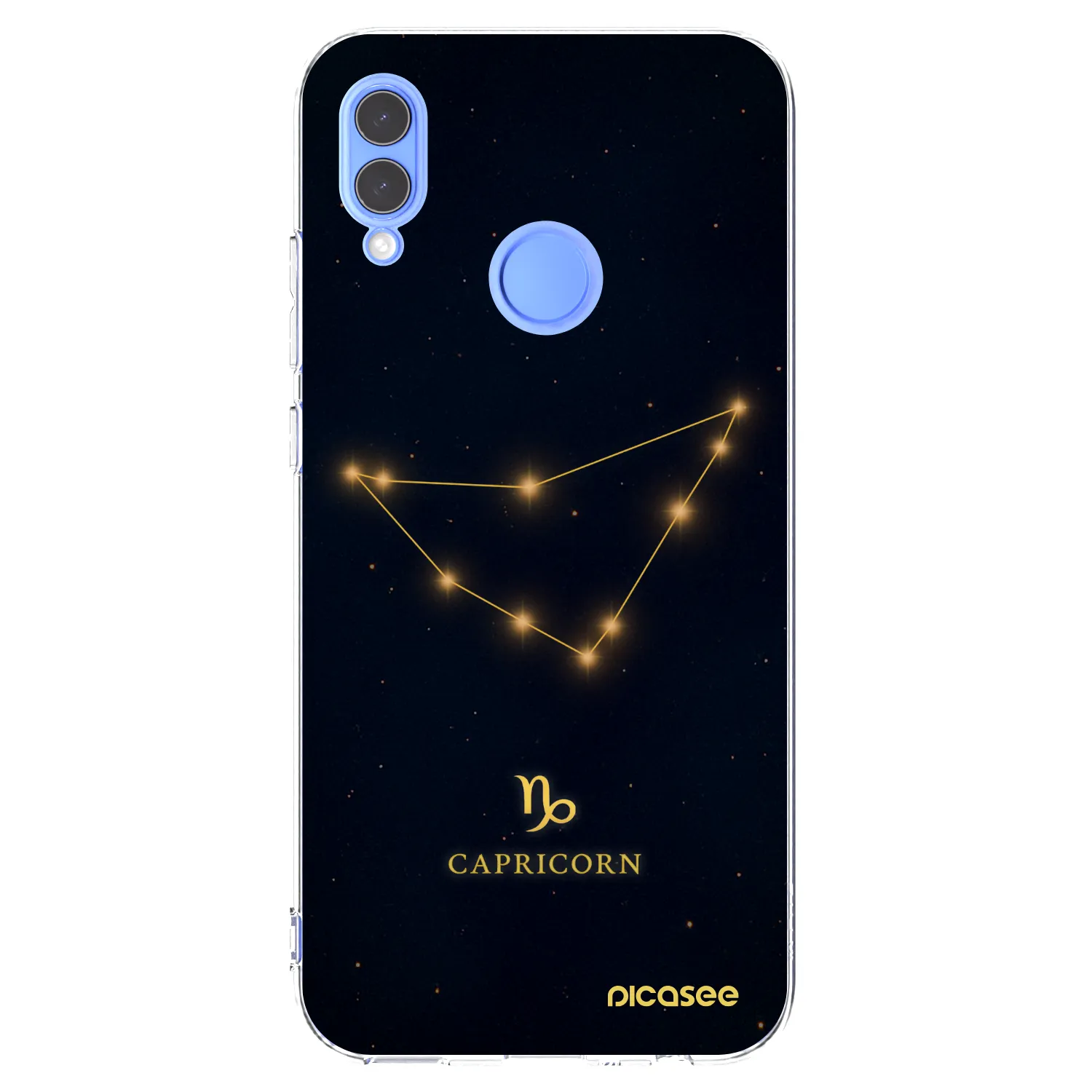 Picasee silikonowe przeźroczyste etui na Huawei P Smart 2019 - CAPRICORN