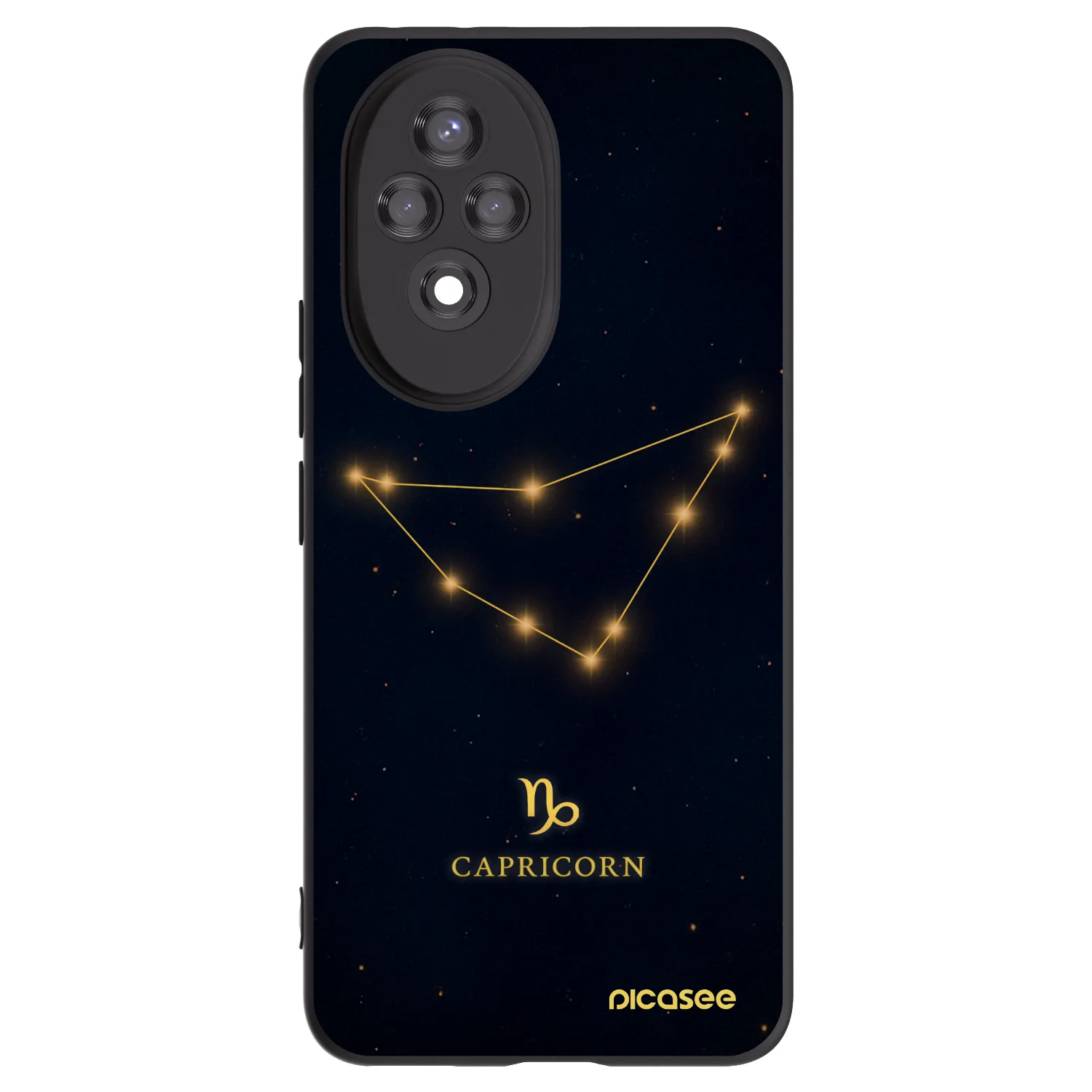 Picasee silikonowe czarne etui na Honor 200 5G - CAPRICORN