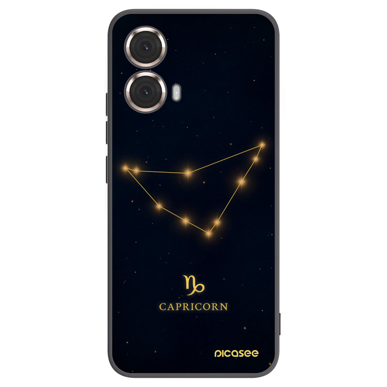 Picasee silikonowe czarne etui na Motorola Moto G85 - CAPRICORN