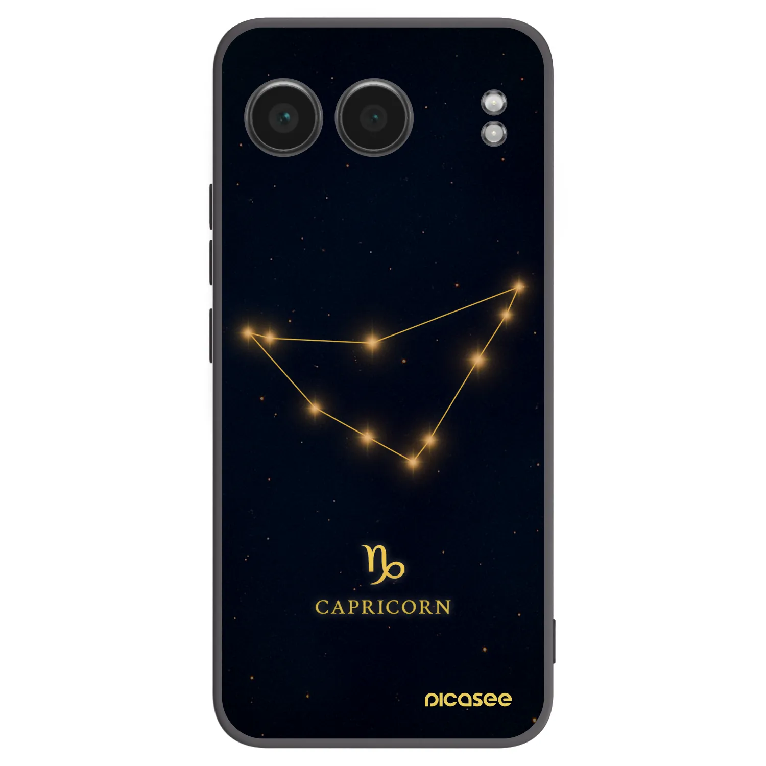 Picasee silikonowe czarne etui na OnePlus Nord 4 - CAPRICORN