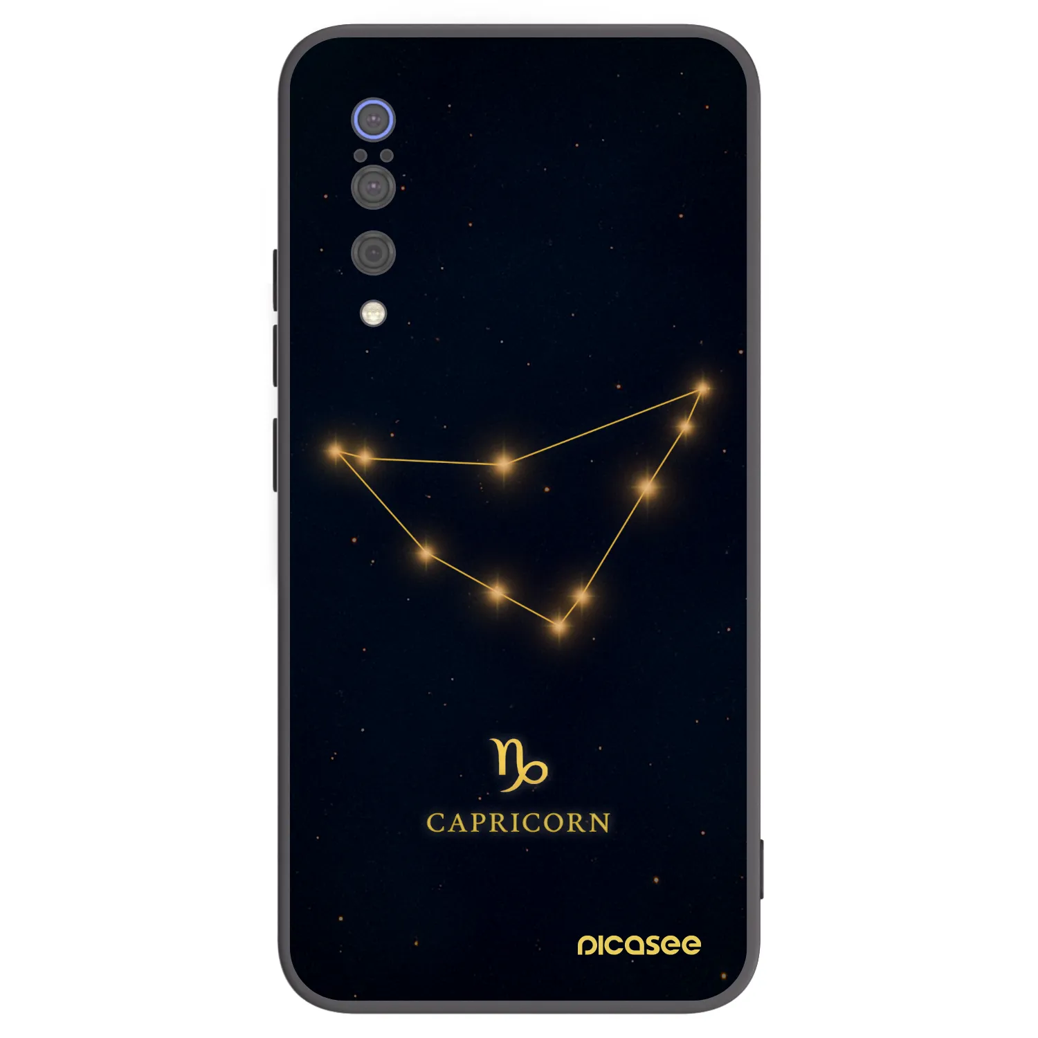 Picasee silikonowe czarne etui na Xiaomi Mi 9 - CAPRICORN