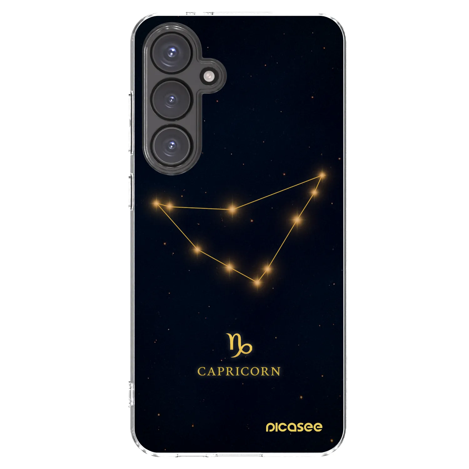 Picasee silikonowe przeźroczyste etui na Samsung Galaxy S24 FE S721B - CAPRICORN