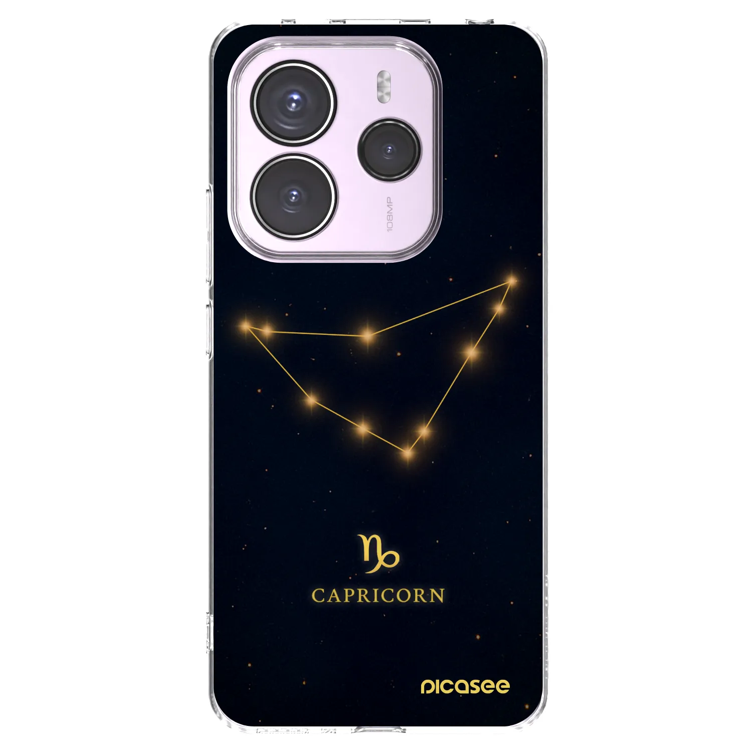 Picasee silikonowe przeźroczyste etui na Xiaomi Redmi Note 14 5G - CAPRICORN