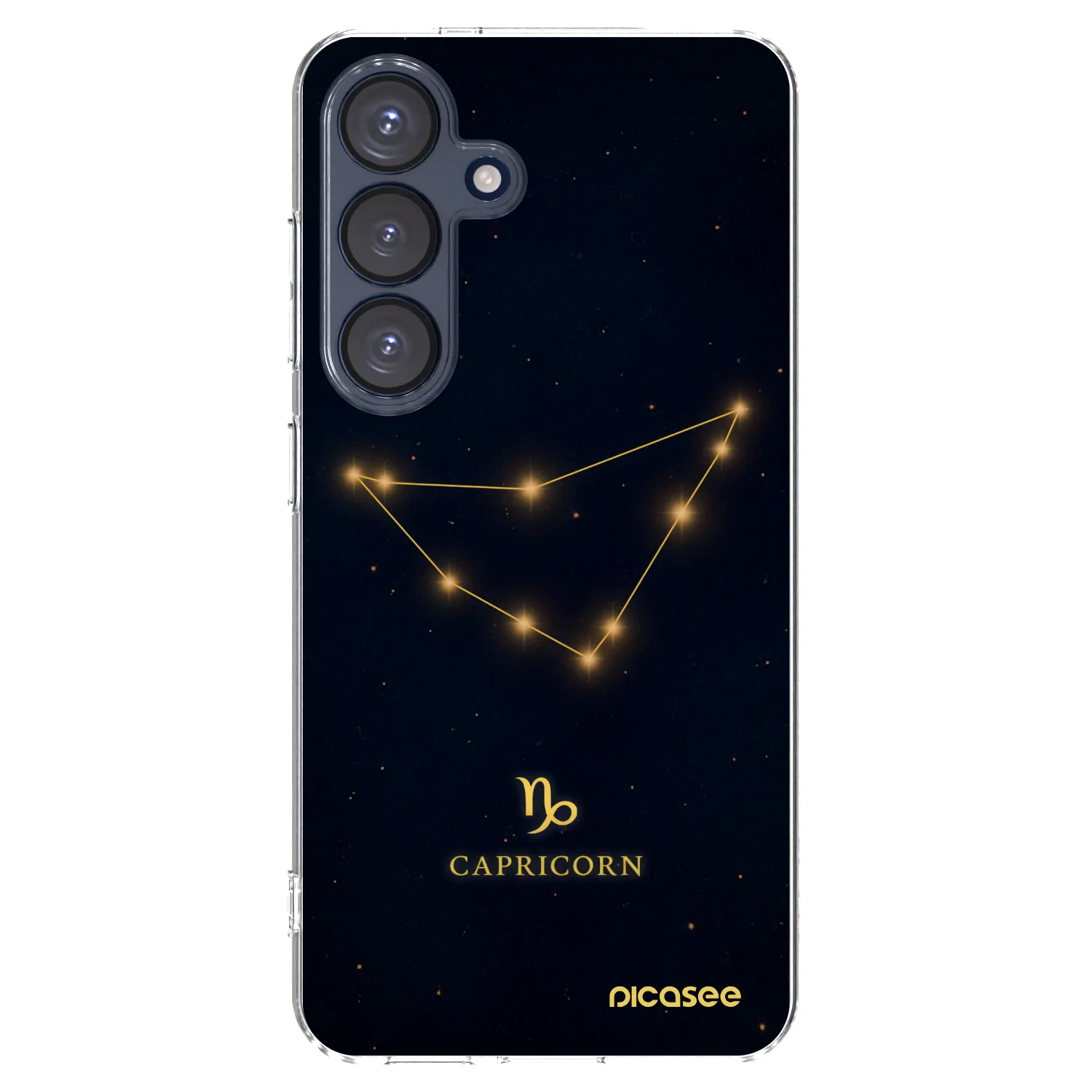 Picasee silikonowe przeźroczyste etui na Samsung Galaxy S25 5G - CAPRICORN