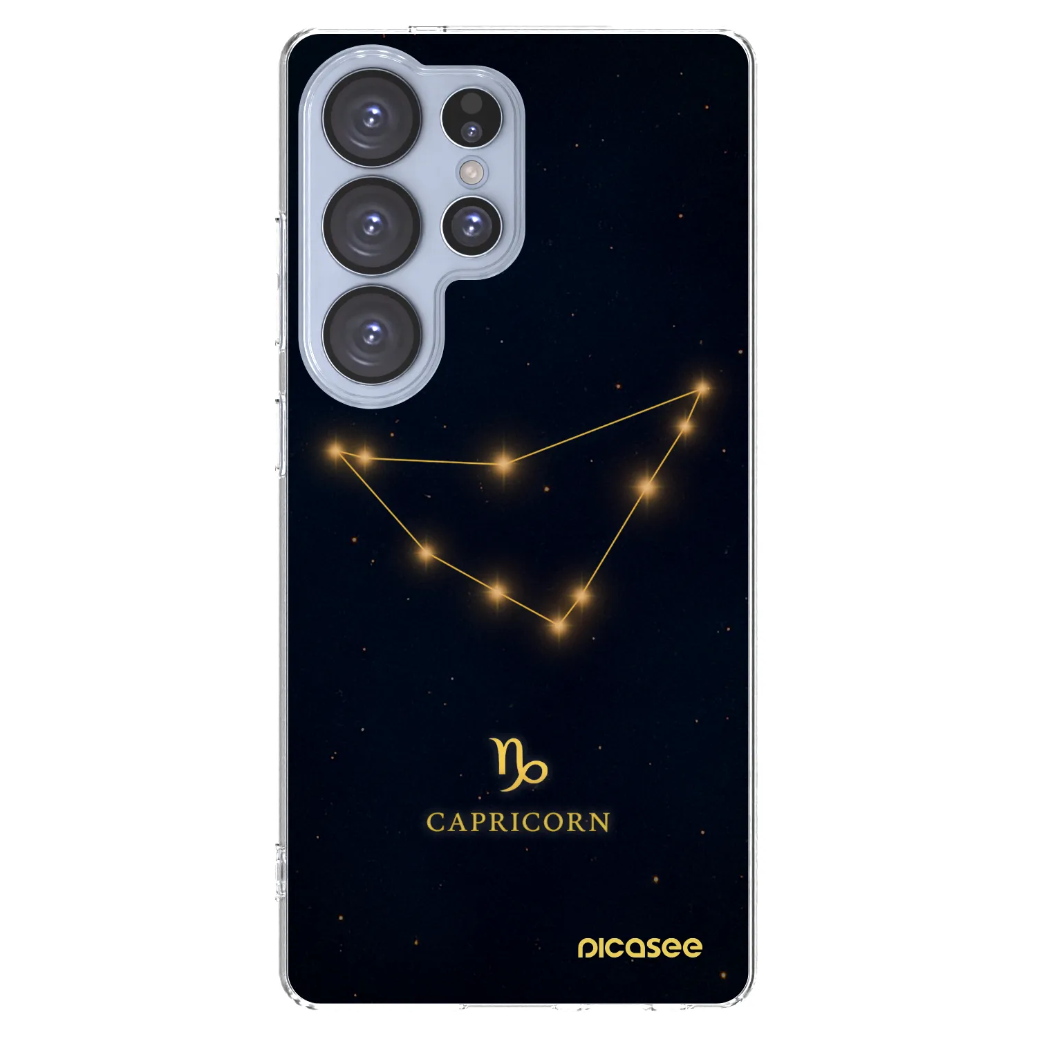 Picasee silikonowe przeźroczyste etui na Samsung Galaxy S25 Ultra 5G - CAPRICORN