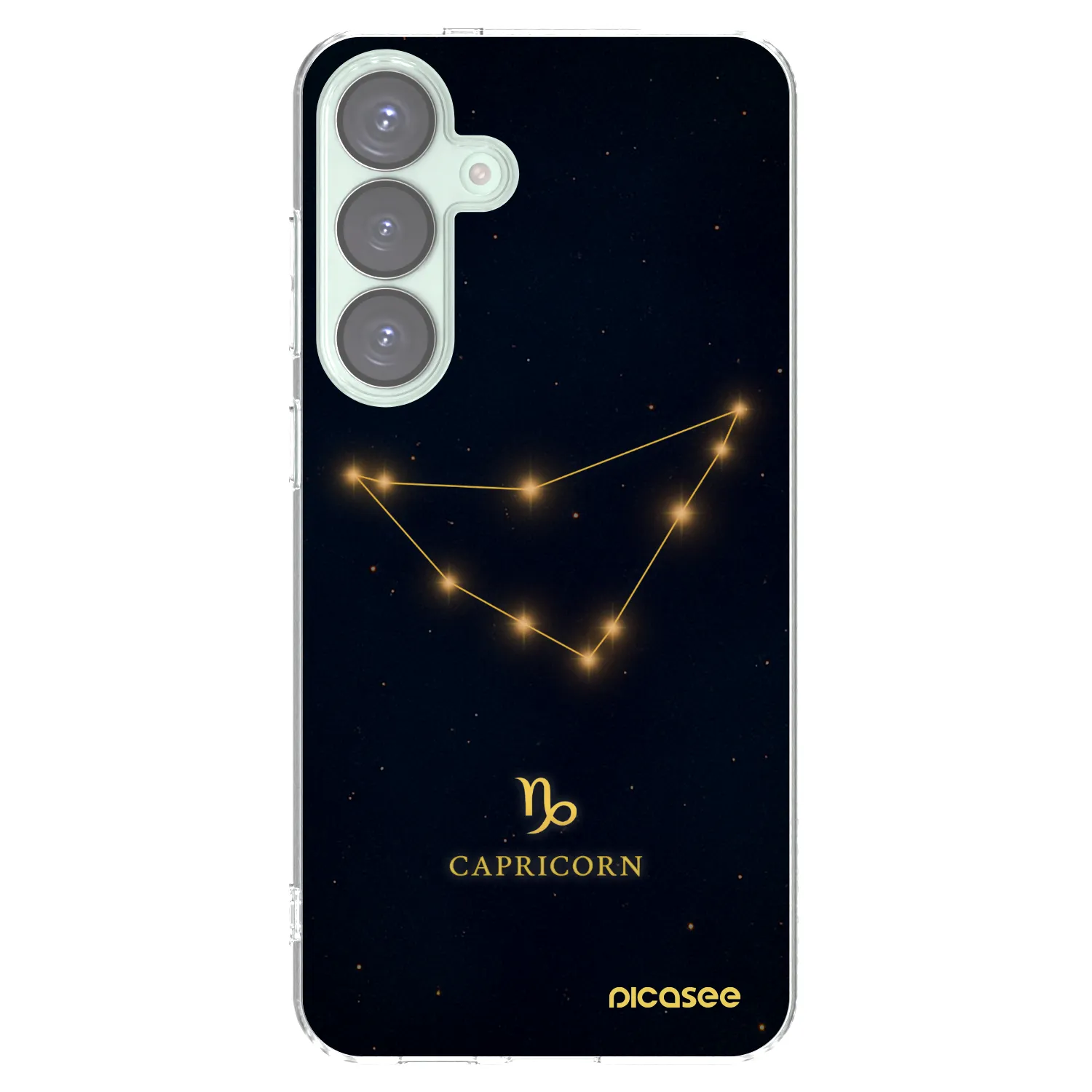 Picasee silikonowe przeźroczyste etui na Samsung Galaxy S25+ 5G - CAPRICORN