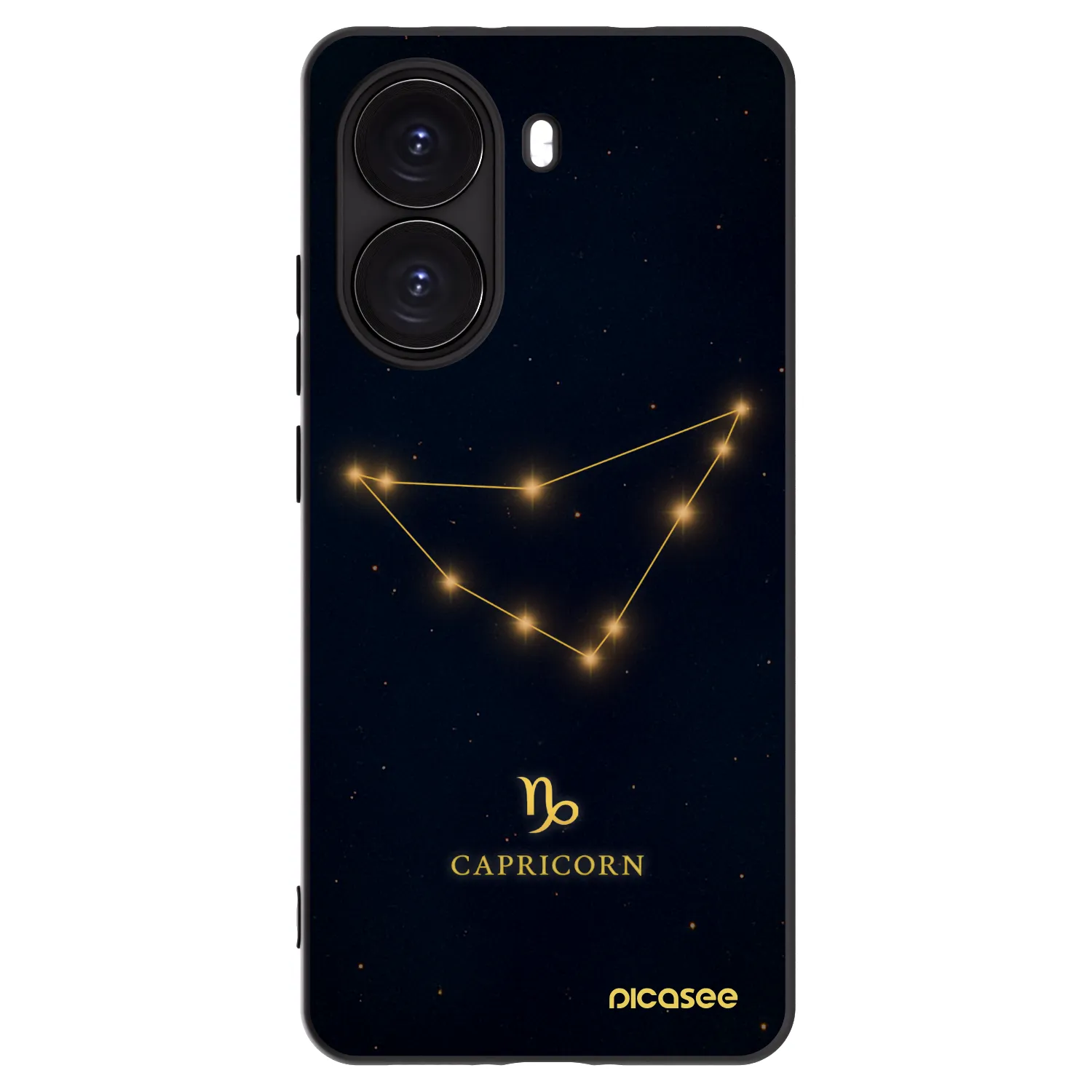 Picasee silikonowe czarne etui na Xiaomi Poco X7 Pro 5G - CAPRICORN