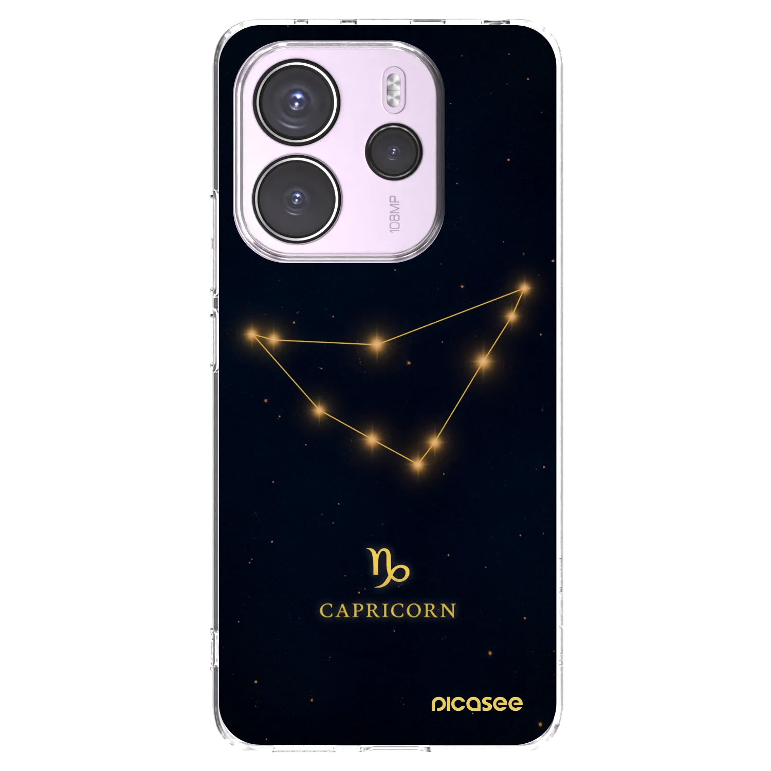 Picasee silikonowe przeźroczyste etui na Xiaomi Redmi Note 14 4G - CAPRICORN