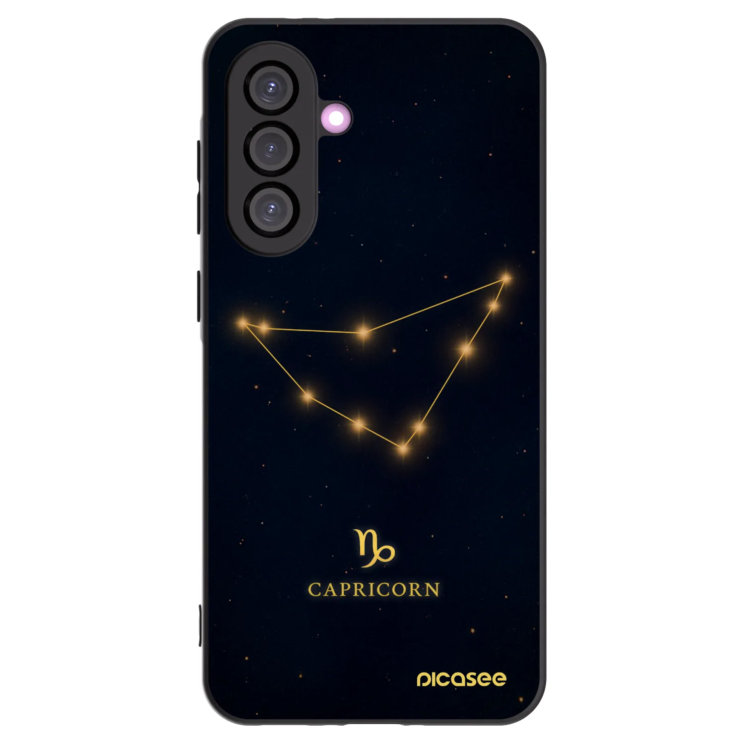 Picasee silikonowe czarne etui na Samsung Galaxy A36 5G - CAPRICORN