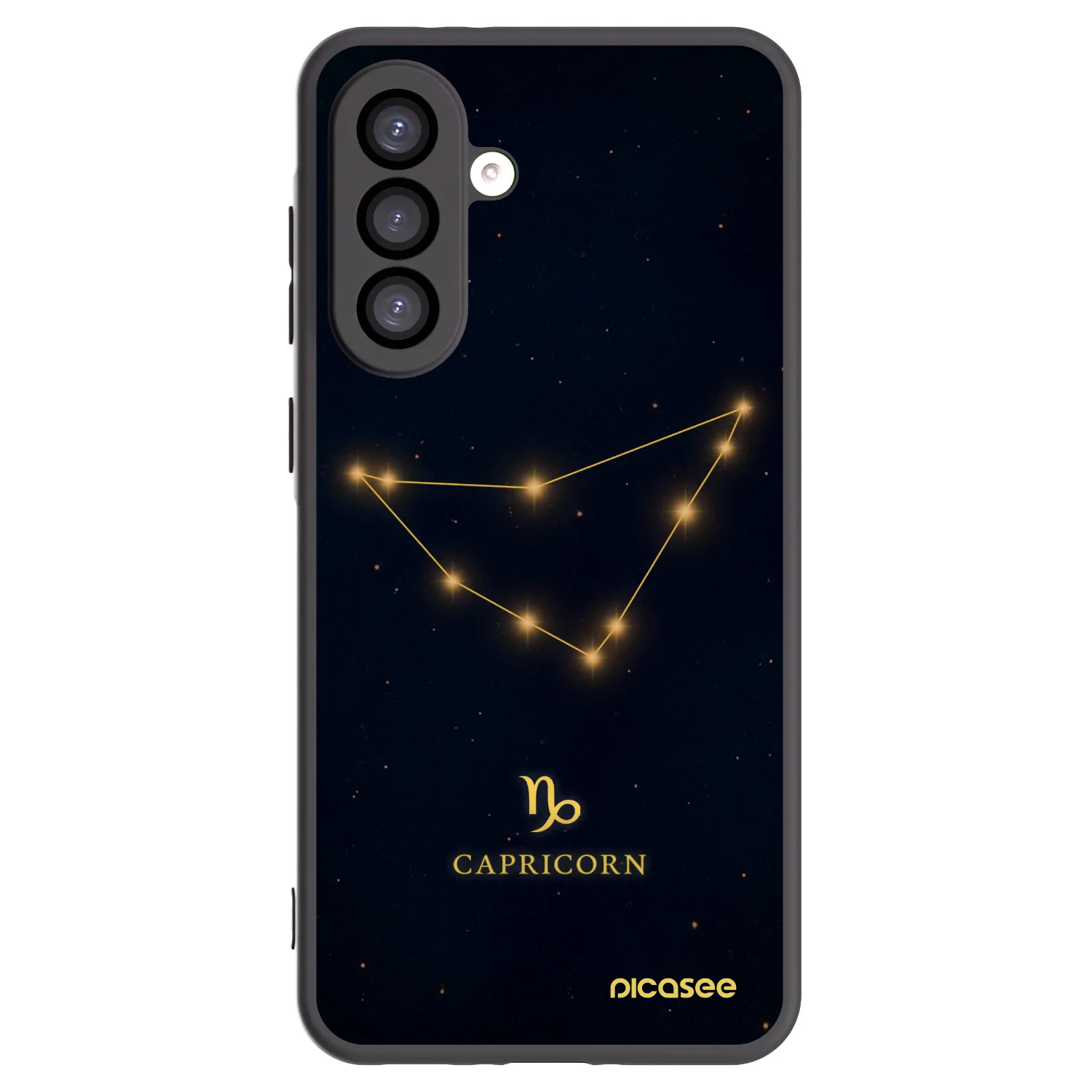 Picasee silikonowe czarne etui na Samsung Galaxy A26 5G A266B - CAPRICORN