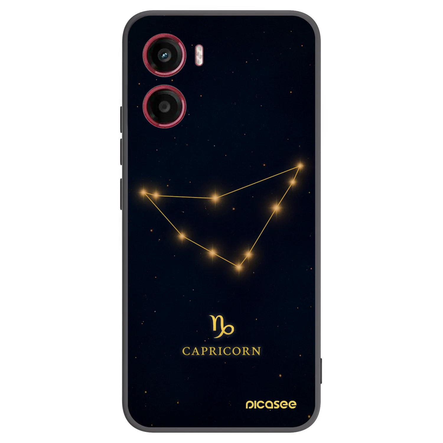 Picasee silikonowe czarne etui na Motorola Moto G05 - CAPRICORN