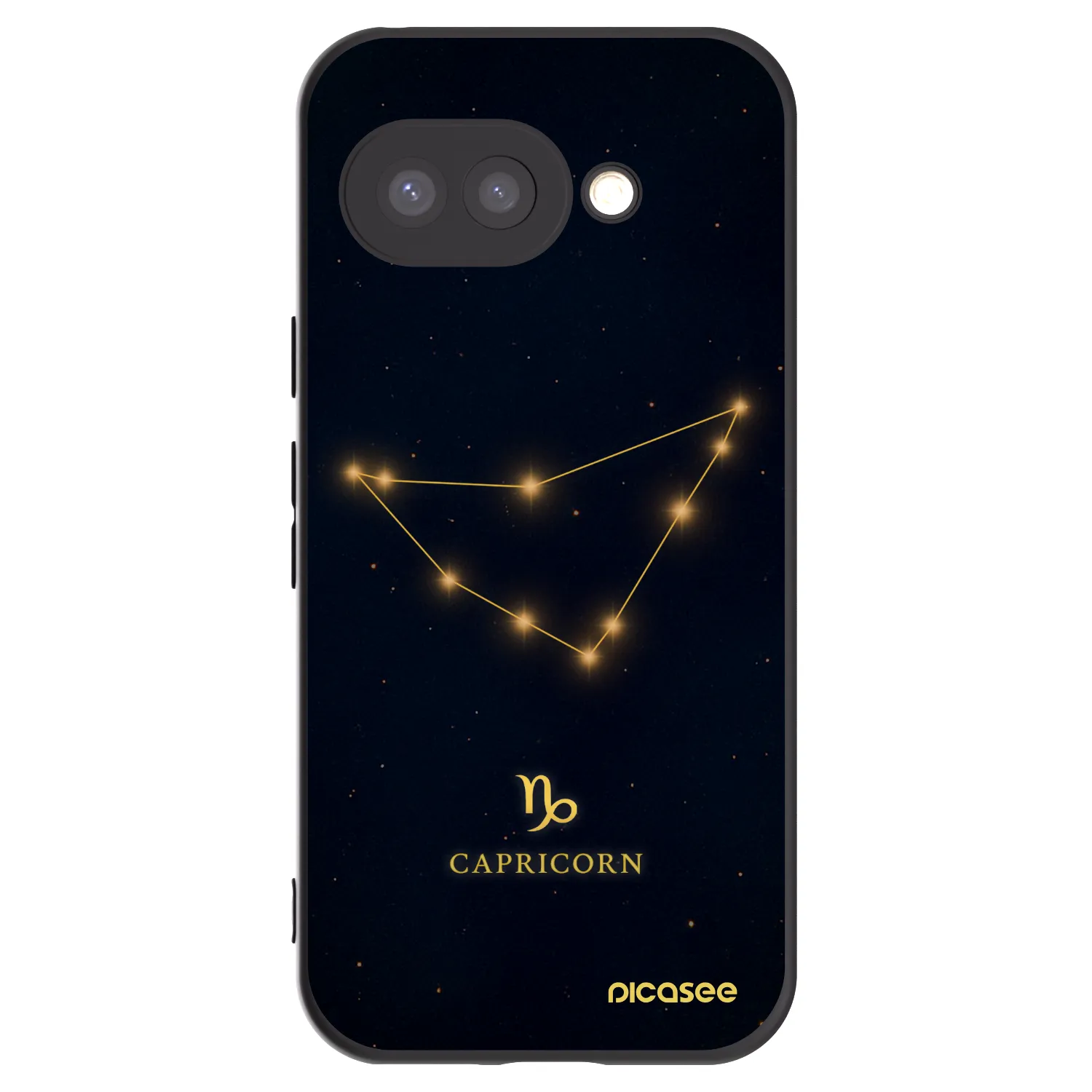 Picasee silikonowe czarne etui na Google Pixel 9a - CAPRICORN