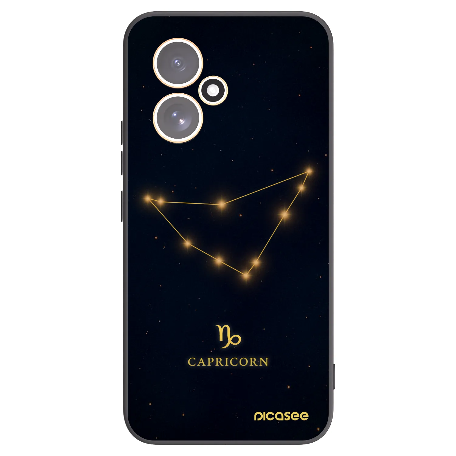 Picasee silikonowe czarne etui na Honor 400 5G - CAPRICORN