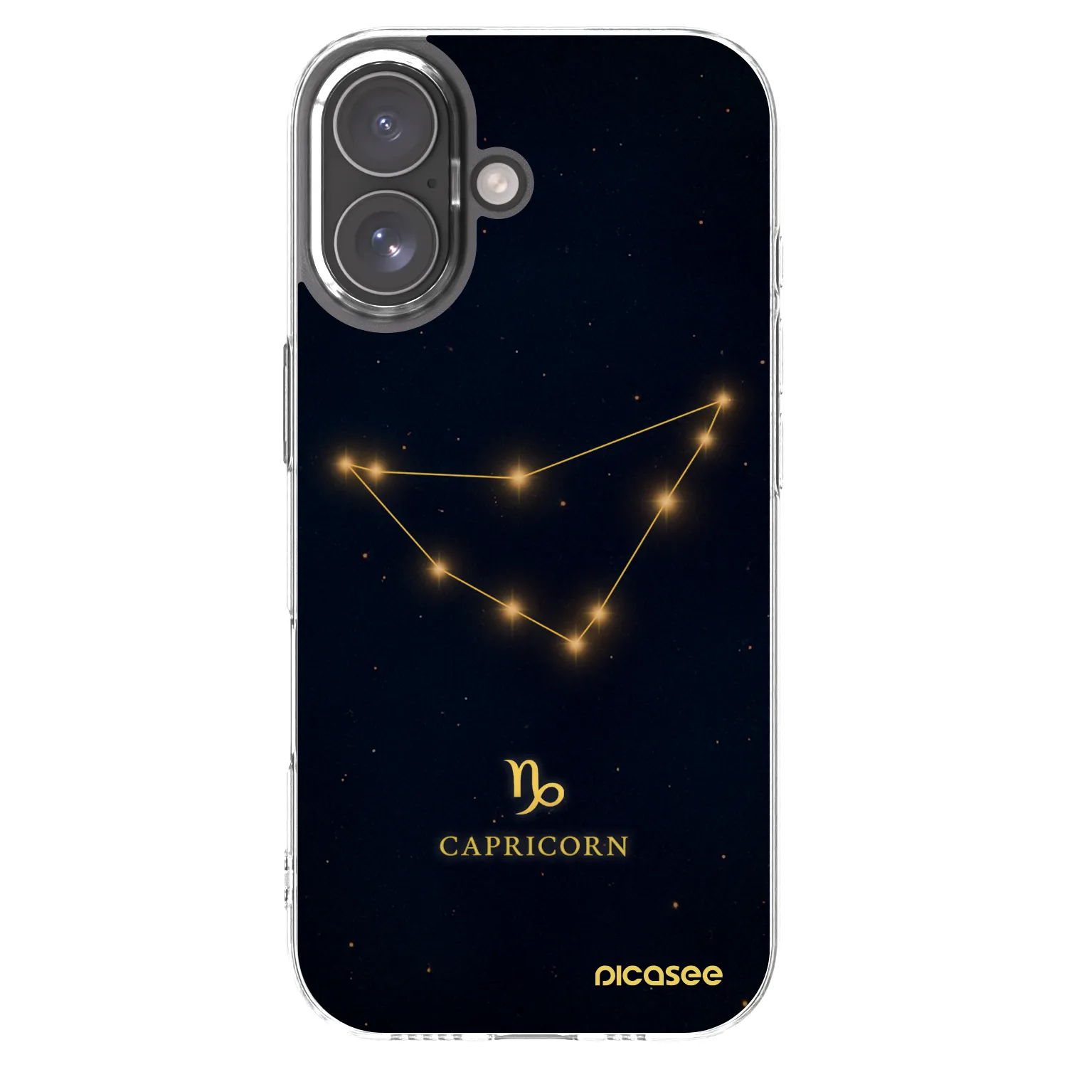 Picasee silikonowe przeźroczyste etui na Apple iPhone 17 - CAPRICORN