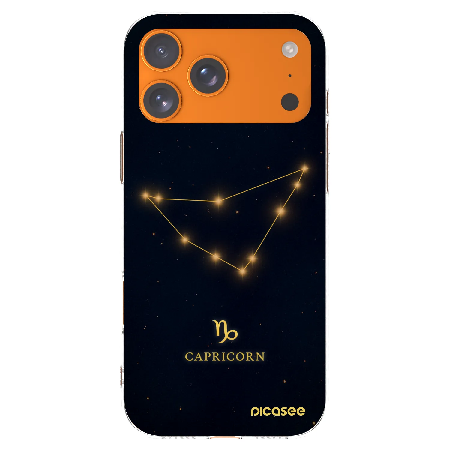 Picasee silikonowe przeźroczyste etui na Apple iPhone 17 Pro Max - CAPRICORN