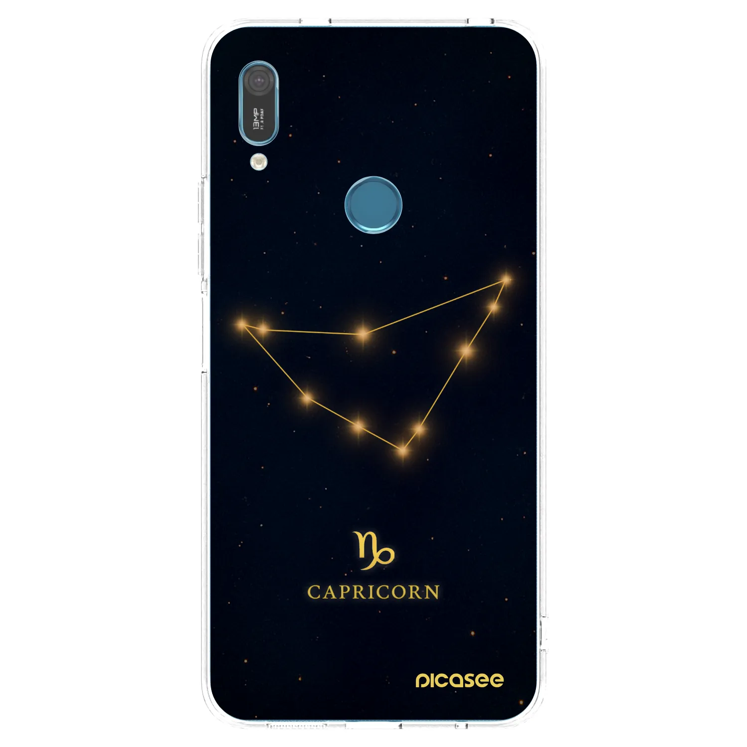 Picasee silikonowe przeźroczyste etui na Huawei Y6 2019 - CAPRICORN