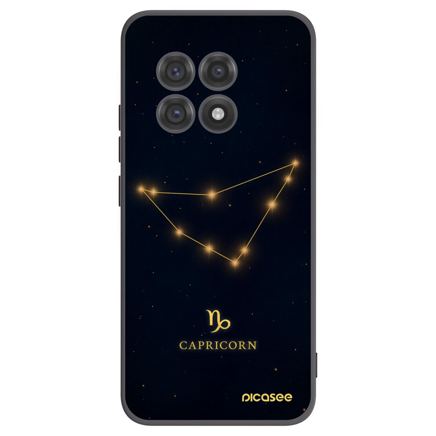 Picasee silikonowe czarne etui na OnePlus 13R 5G - CAPRICORN
