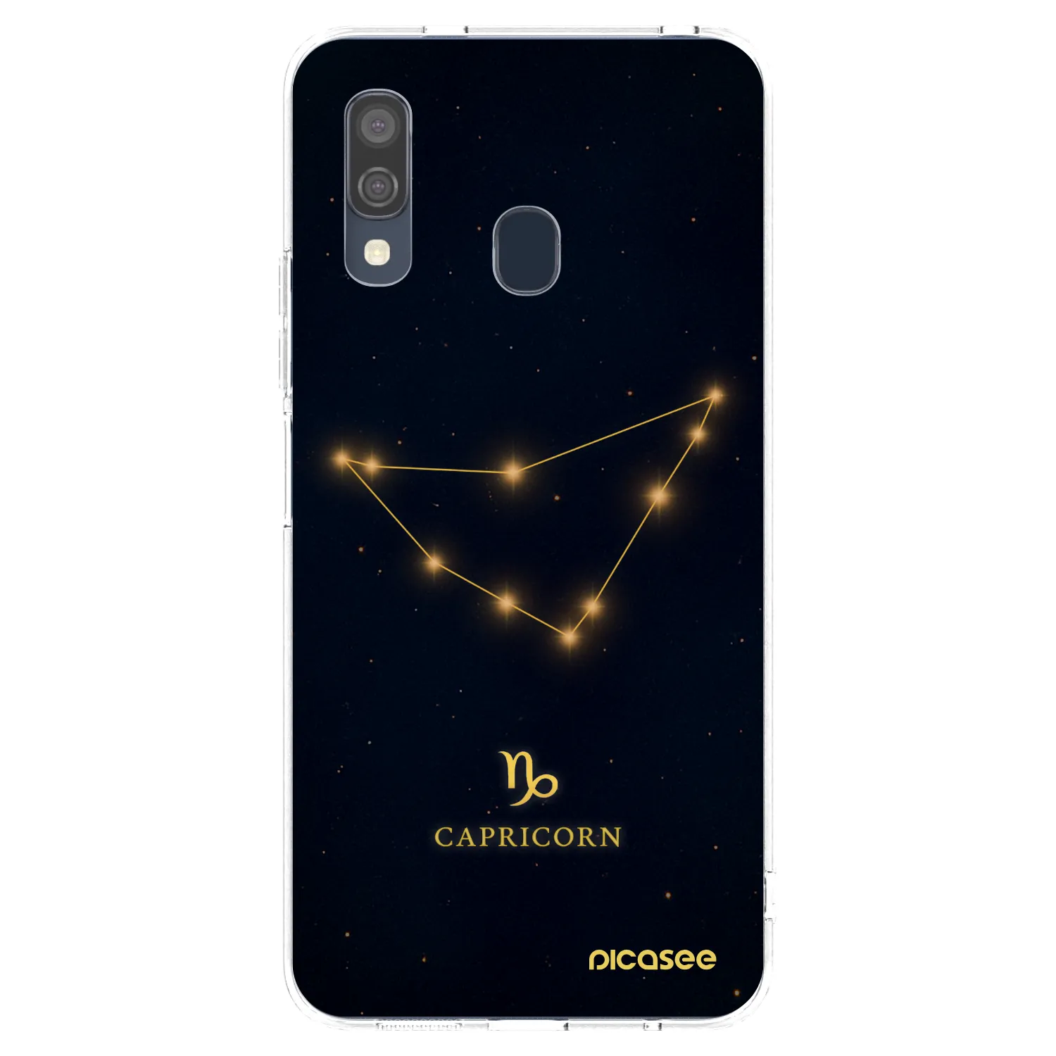 Picasee silikonowe przeźroczyste etui na Samsung Galaxy A40 A405F - CAPRICORN