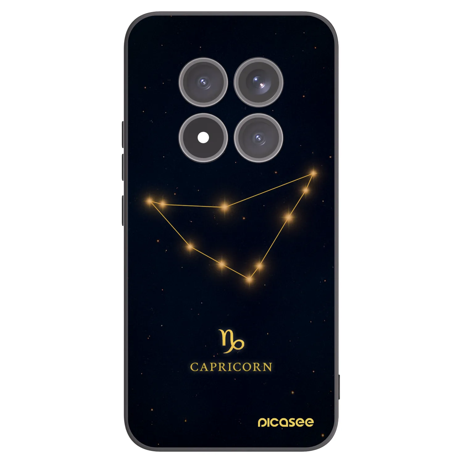 Picasee silikonowe czarne etui na Xiaomi Redmi Note 15 Pro+ - CAPRICORN
