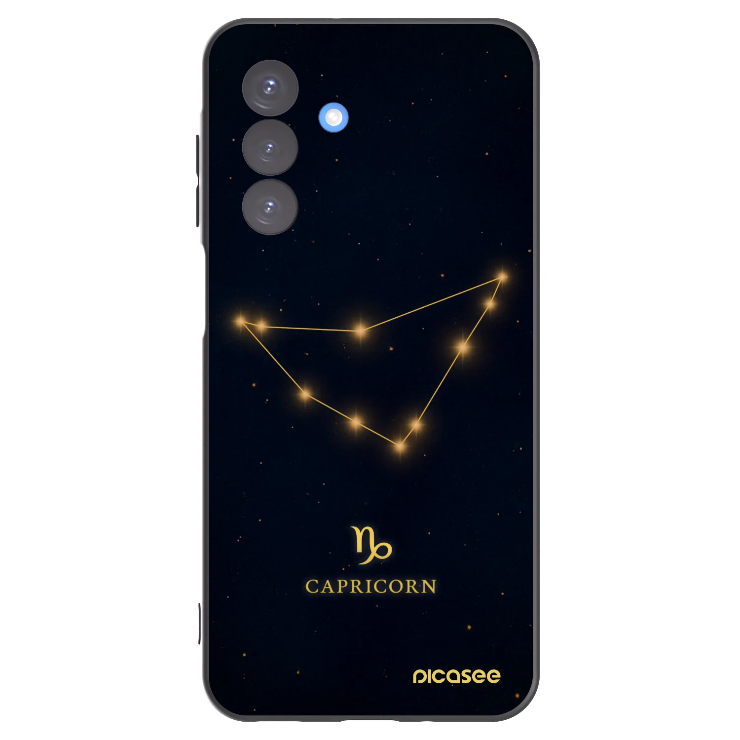 Picasee silikonowe czarne etui na Samsung Galaxy A17 5G - CAPRICORN