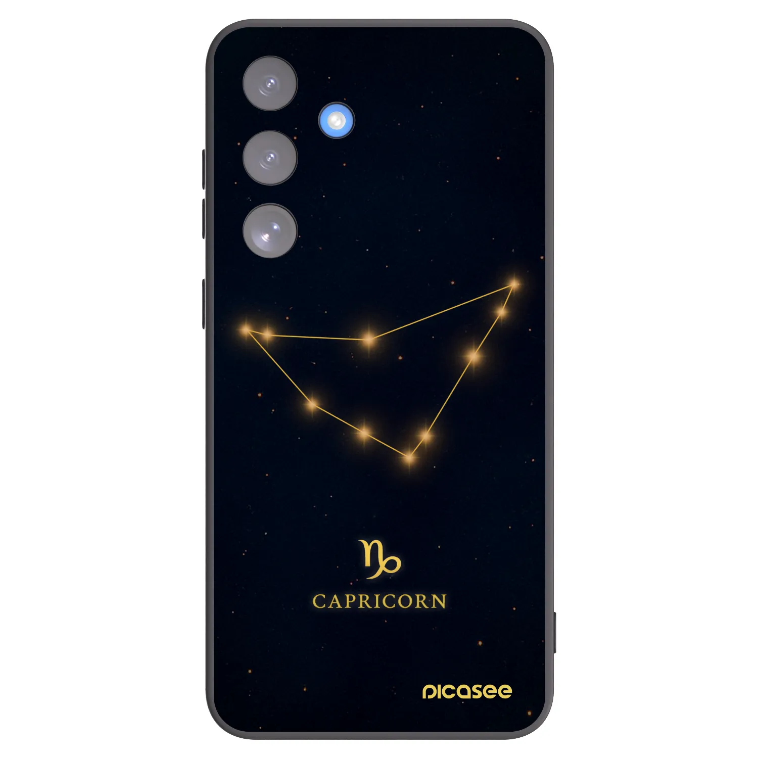 Picasee silikonowe czarne etui na Samsung Galaxy S25 FE 5G - CAPRICORN