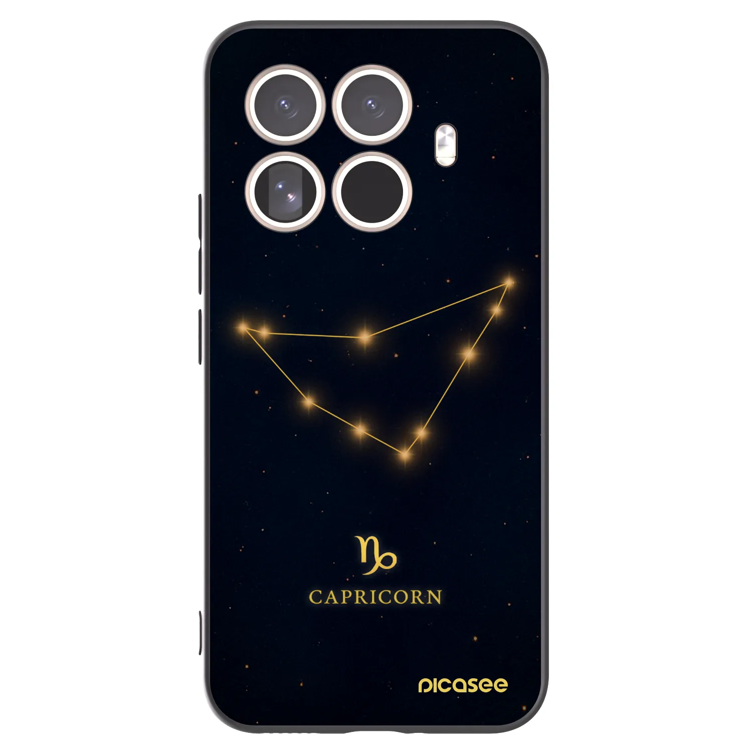 Picasee silikonowe czarne etui na Xiaomi 15T Pro - CAPRICORN