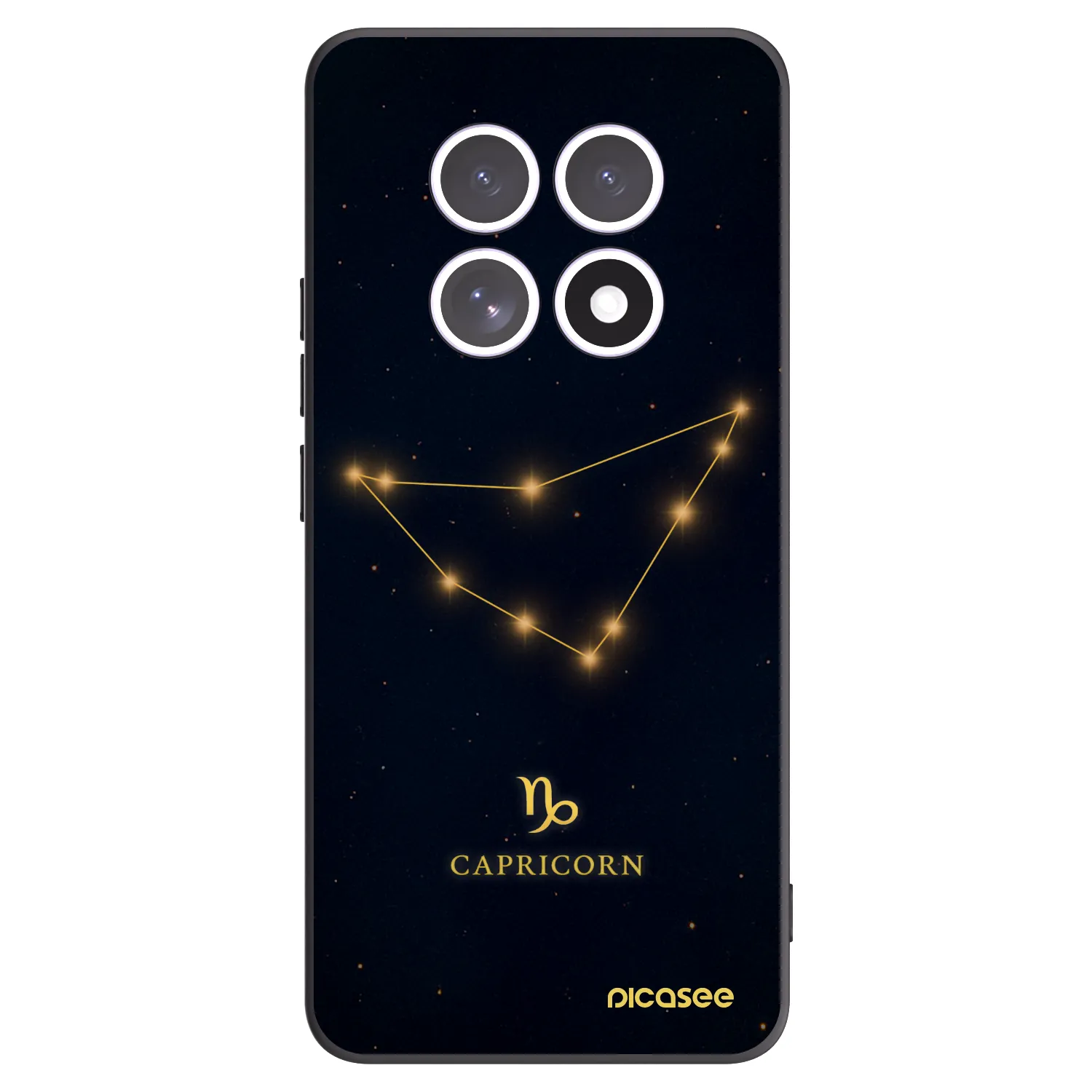 Picasee silikonowe czarne etui na Xiaomi Redmi Note 15 4G - CAPRICORN