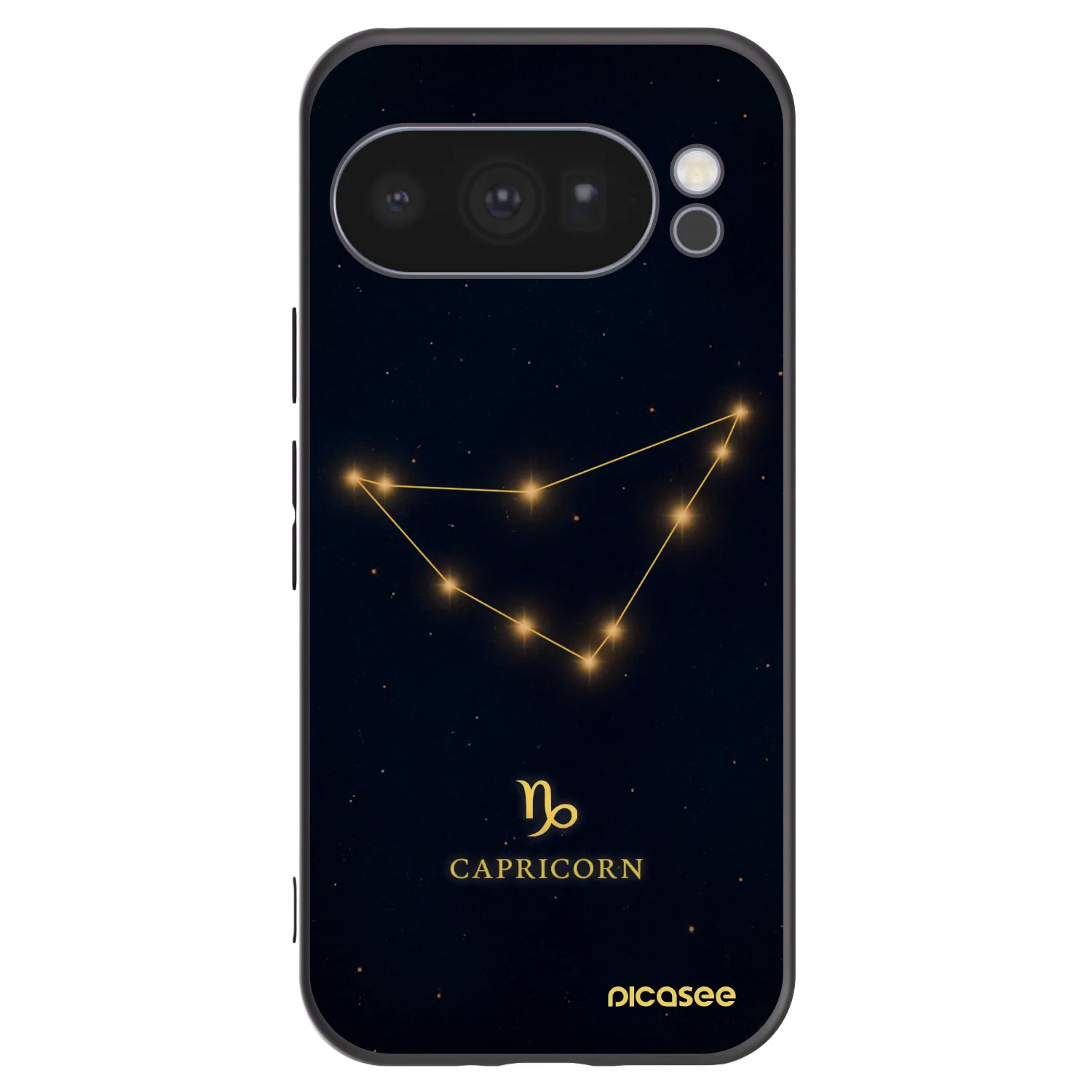 Picasee silikonowe czarne etui na Google Pixel 10 Pro - CAPRICORN