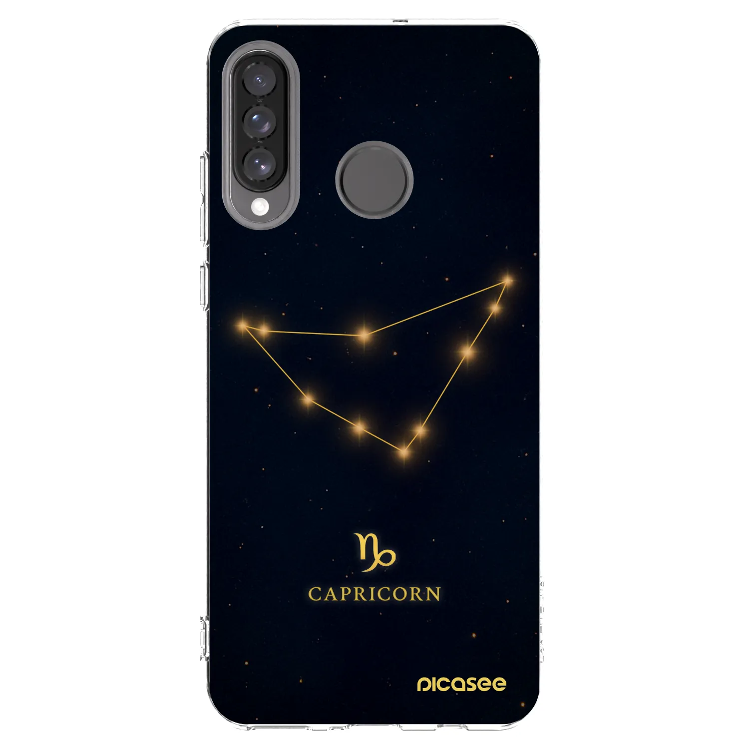 Picasee silikonowe przeźroczyste etui na Huawei P30 Lite - CAPRICORN