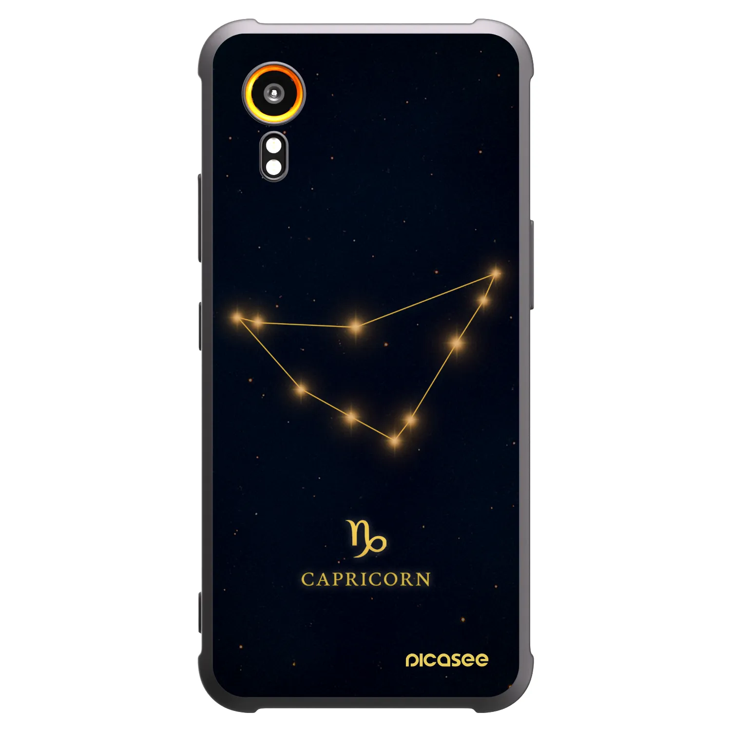 Picasee silikonowe czarne etui na Samsung Galaxy Xcover 7 - CAPRICORN
