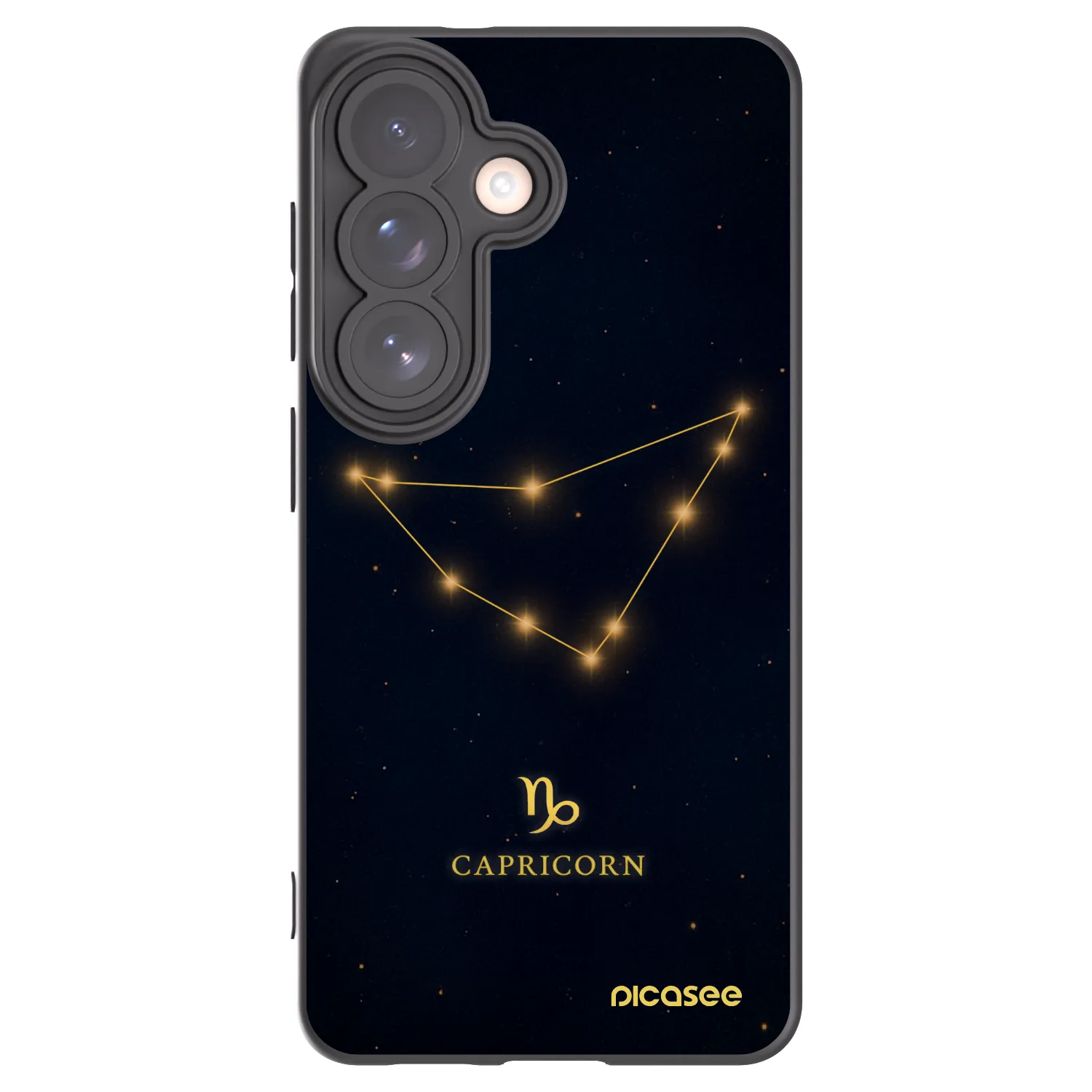 Picasee silikonowe czarne etui na Samsung Galaxy S26 - CAPRICORN