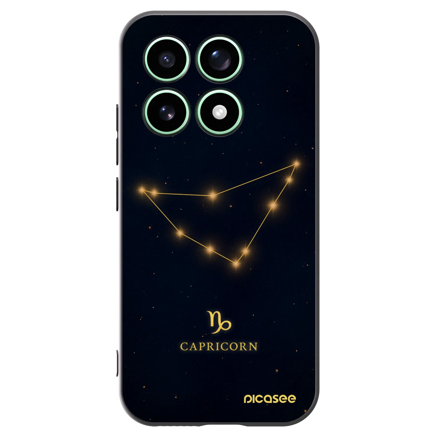 Picasee silikonowe czarne etui na Xiaomi 17 - CAPRICORN