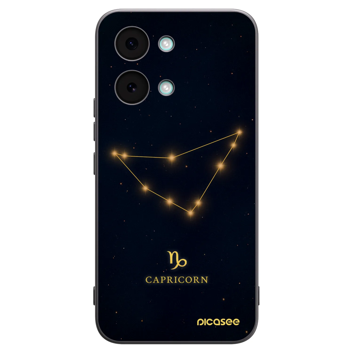 Picasee silikonowe czarne etui na Xiaomi Poco X8 Pro Max - CAPRICORN