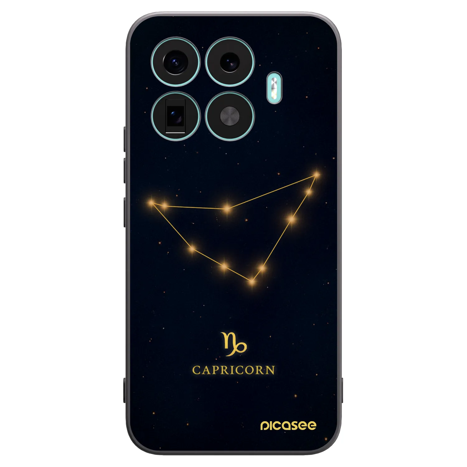 Picasee silikonowe czarne etui na Xiaomi 17T Pro - CAPRICORN