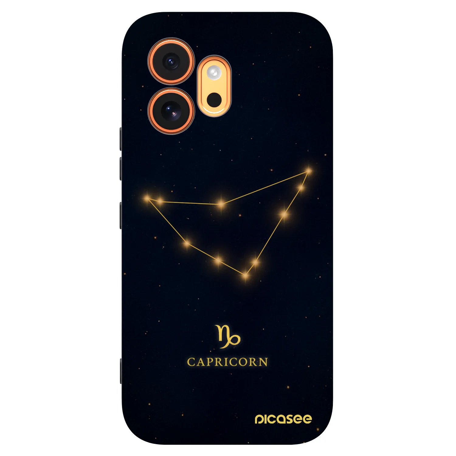 Picasee silikonowe czarne etui na Honor 600 - CAPRICORN