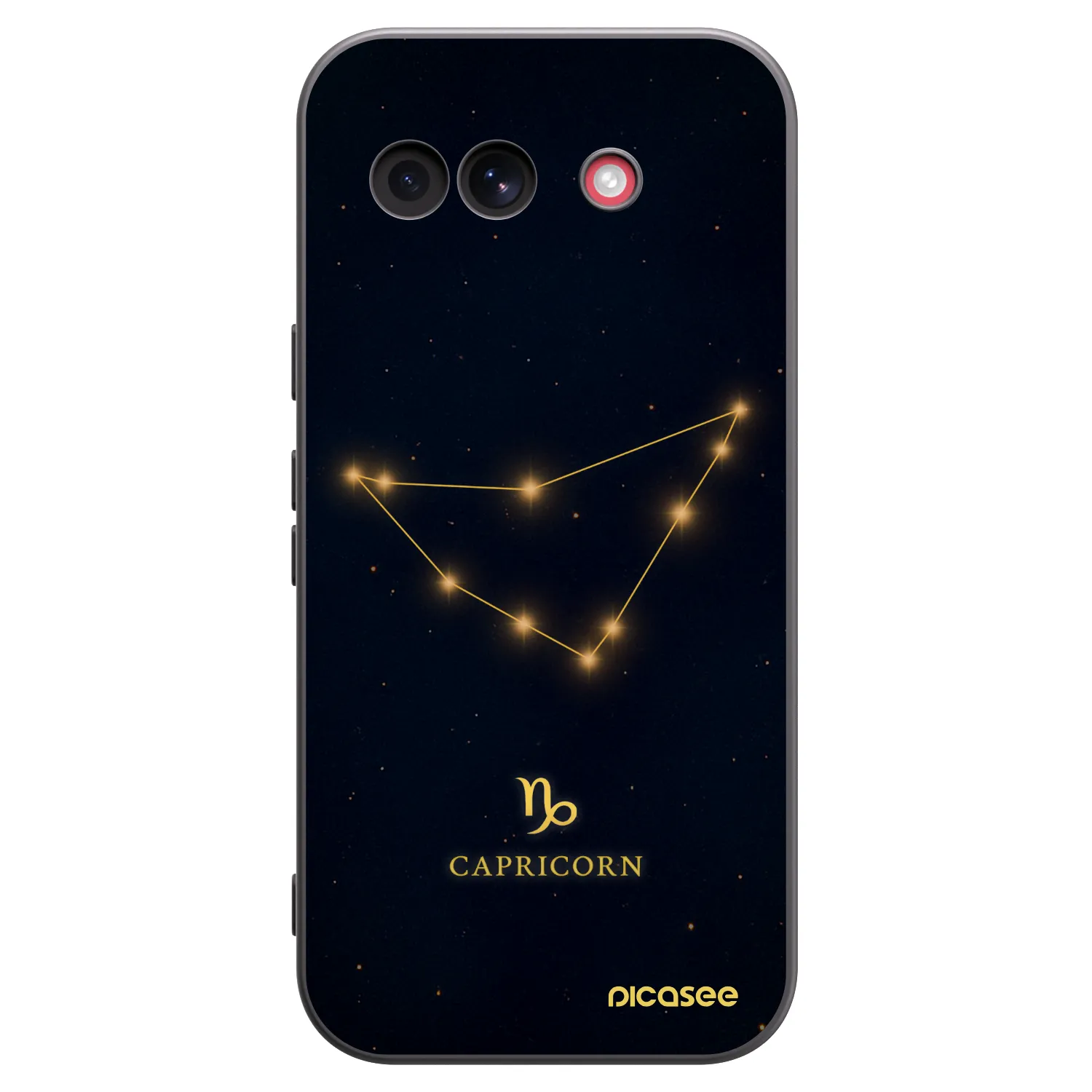Picasee silikonowe czarne etui na Google Pixel 10a - CAPRICORN