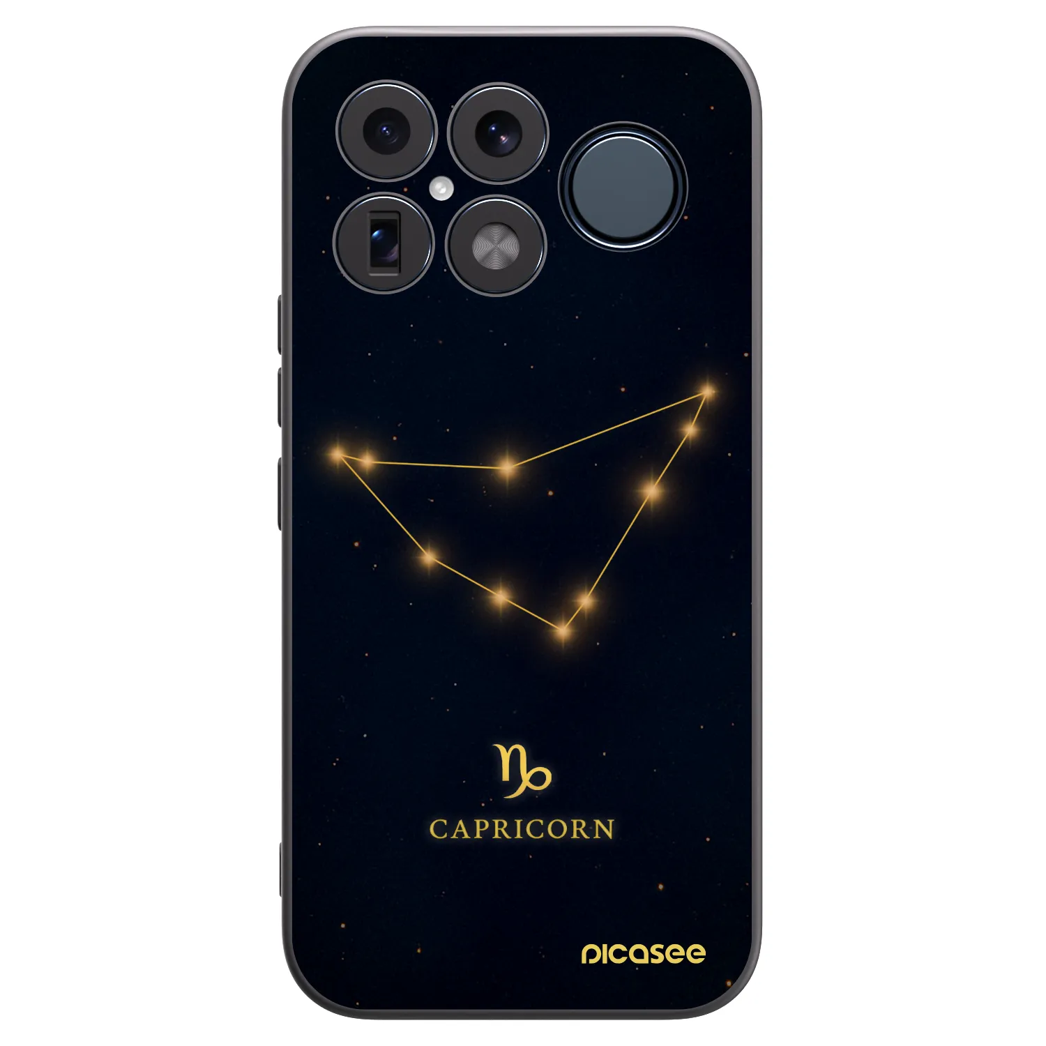 Picasee silikonowe czarne etui na Xiaomi Poco F8 Ultra - CAPRICORN