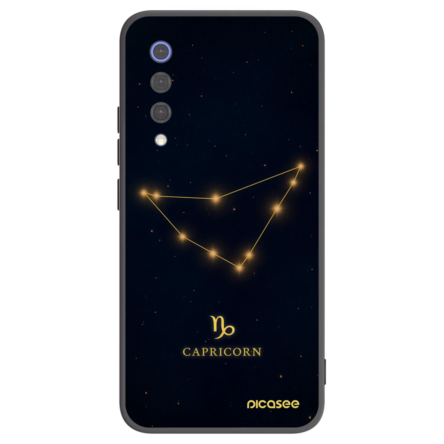 Picasee silikonowe czarne etui na Xiaomi Mi 9 SE - CAPRICORN