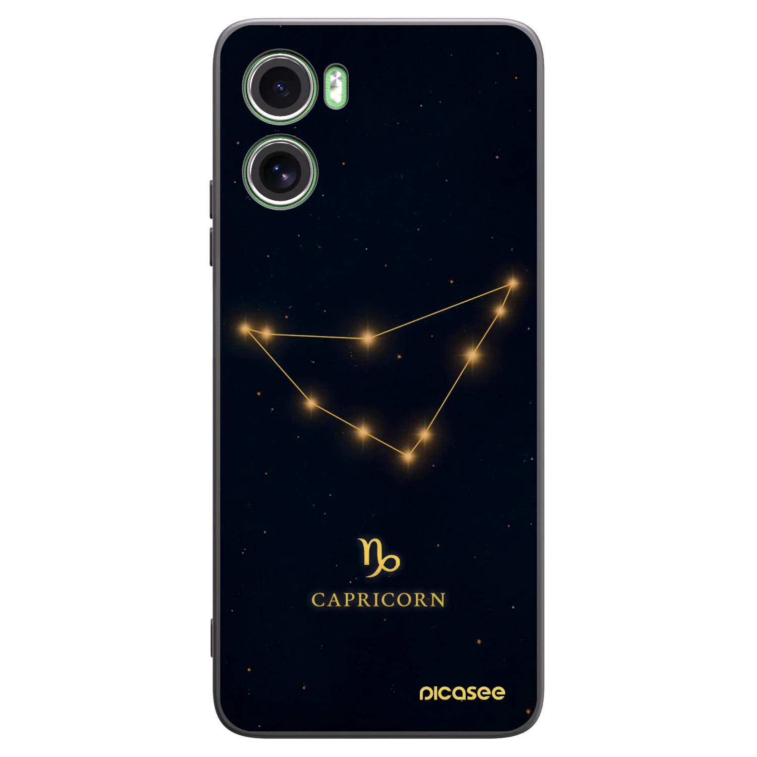 Picasee silikonowe czarne etui na Motorola Moto G06 - CAPRICORN