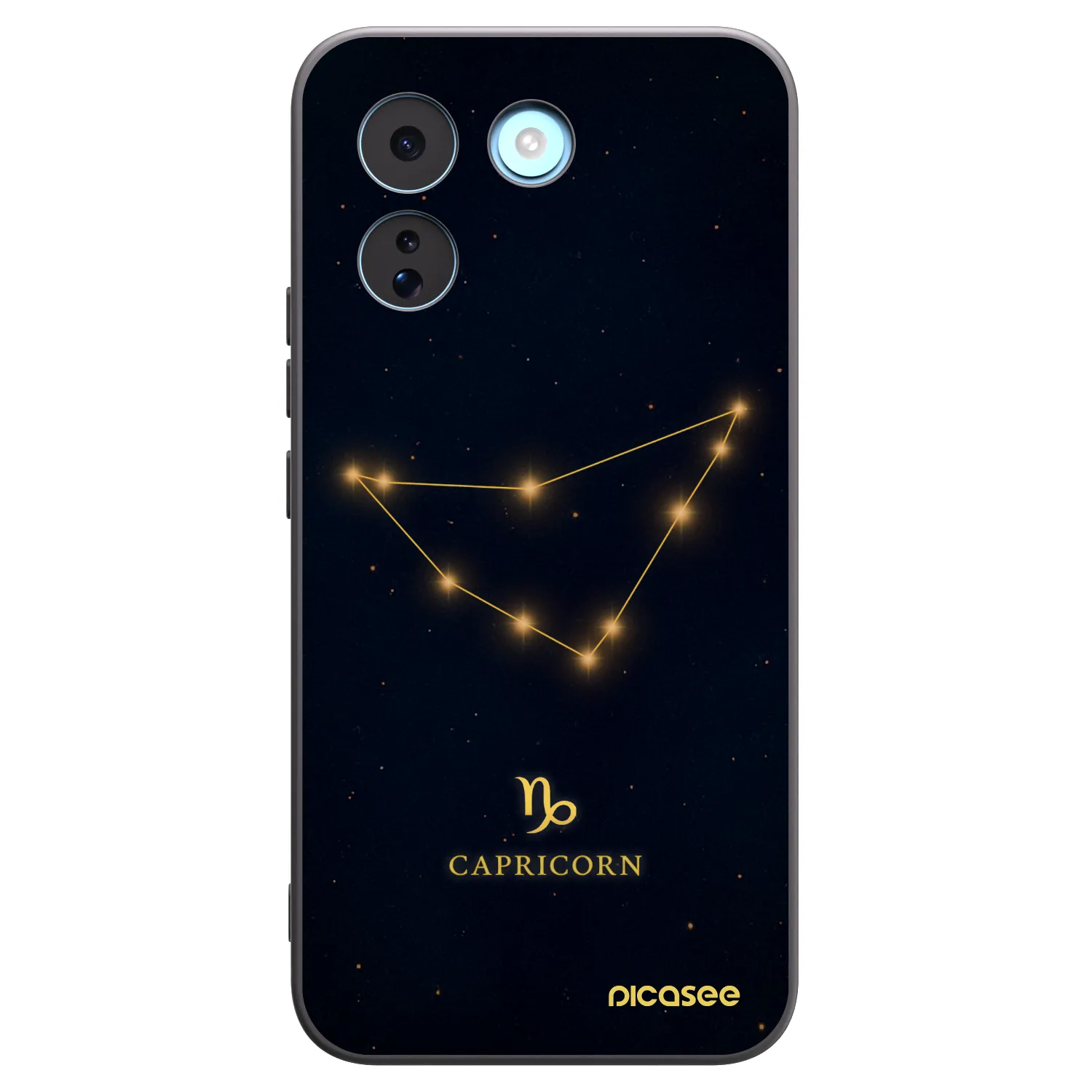 Picasee silikonowe czarne etui na Xiaomi Redmi Note 17 Pro MAX 5G - CAPRICORN