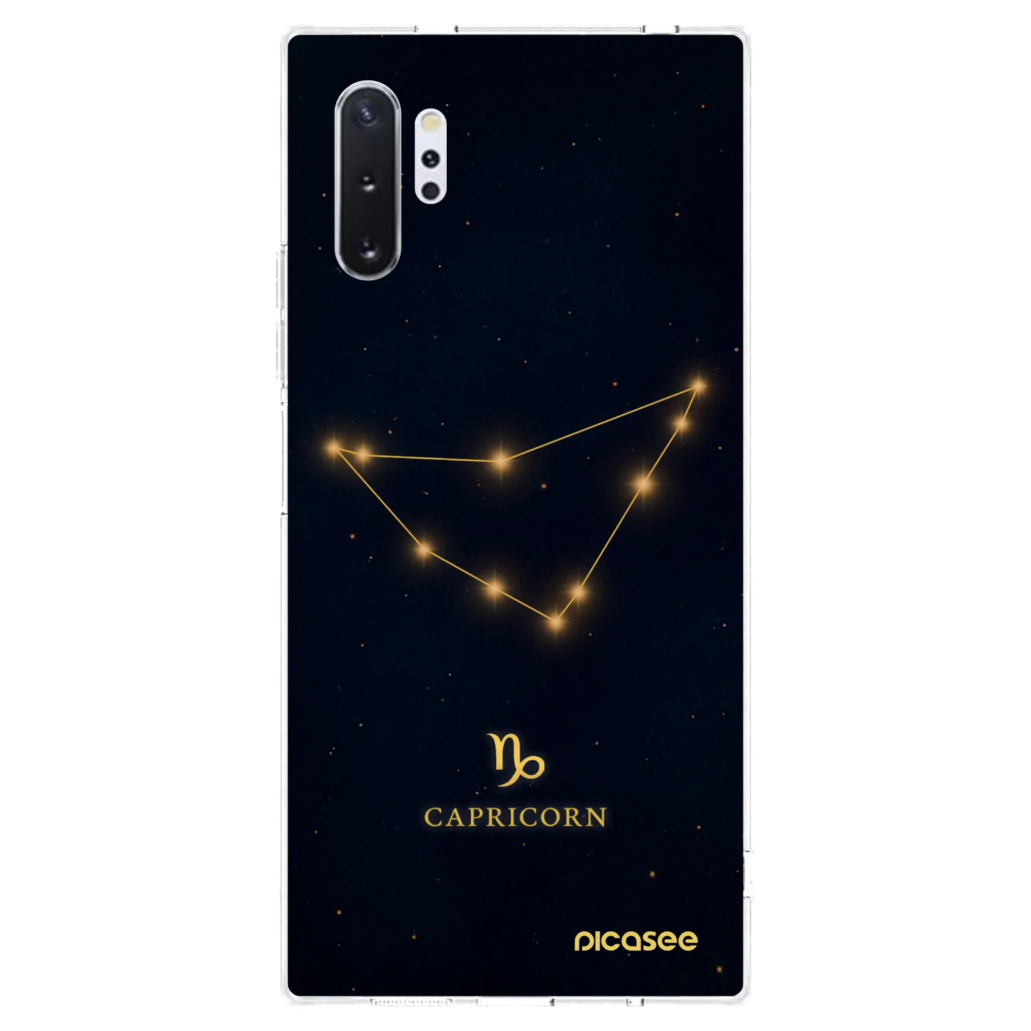 Picasee silikonowe przeźroczyste etui na Samsung Galaxy Note 10+ N975F - CAPRICORN