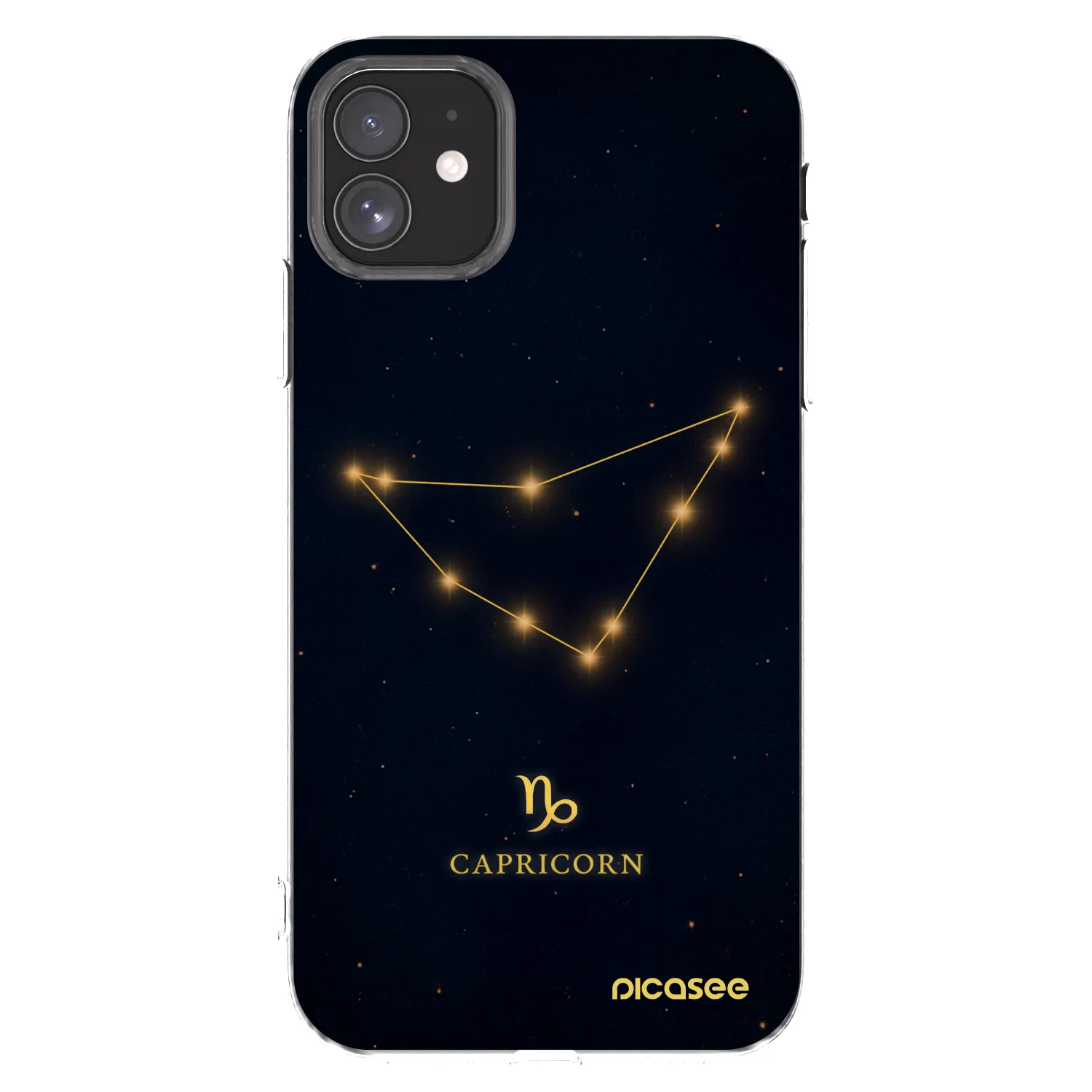 Picasee silikonowe przeźroczyste etui na Apple iPhone 11 - CAPRICORN