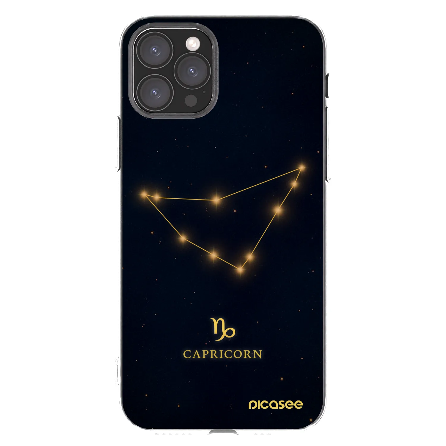 Picasee silikonowe przeźroczyste etui na Apple iPhone 11 Pro - CAPRICORN