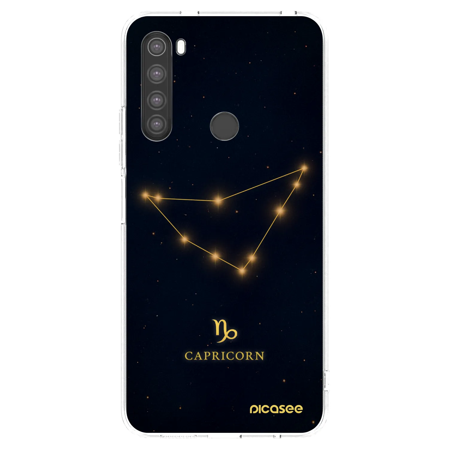 Picasee silikonowe przeźroczyste etui na Xiaomi Redmi Note 8 - CAPRICORN