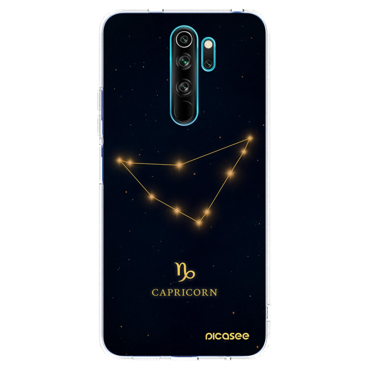 Picasee silikonowe przeźroczyste etui na Xiaomi Redmi Note 8 Pro - CAPRICORN