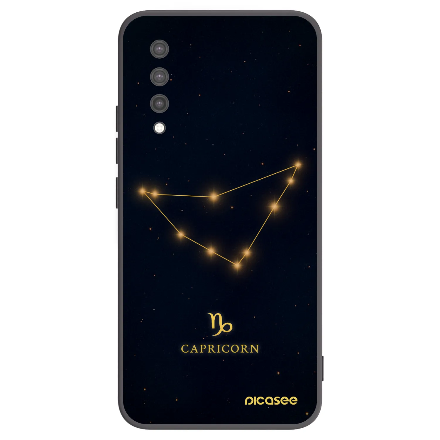 Picasee silikonowe czarne etui na Xiaomi Mi 9 Lite - CAPRICORN
