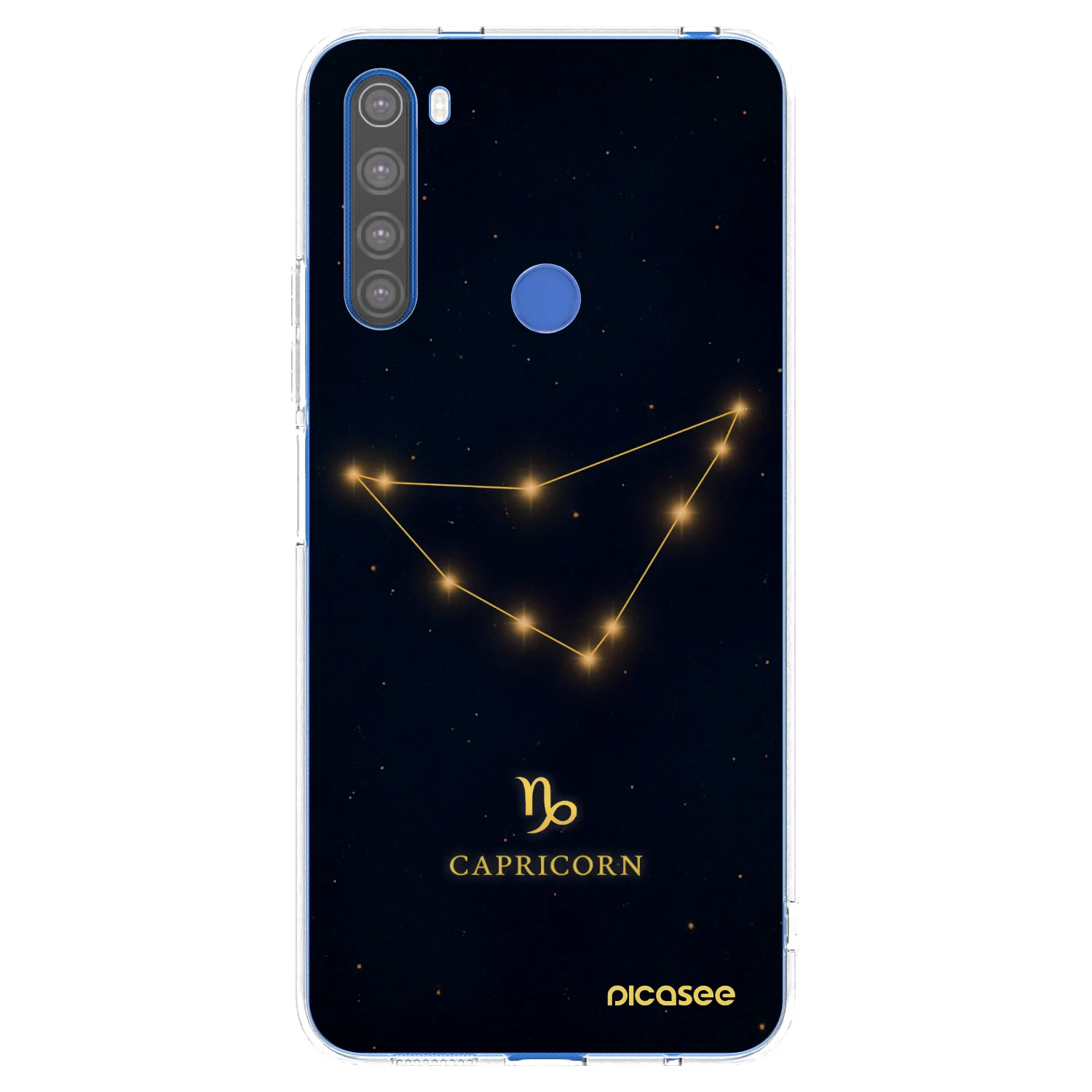 Picasee silikonowe przeźroczyste etui na Xiaomi Redmi Note 8T - CAPRICORN