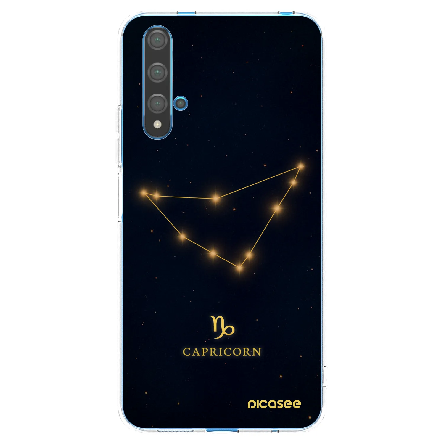Picasee silikonowe przeźroczyste etui na Huawei Nova 5T - CAPRICORN