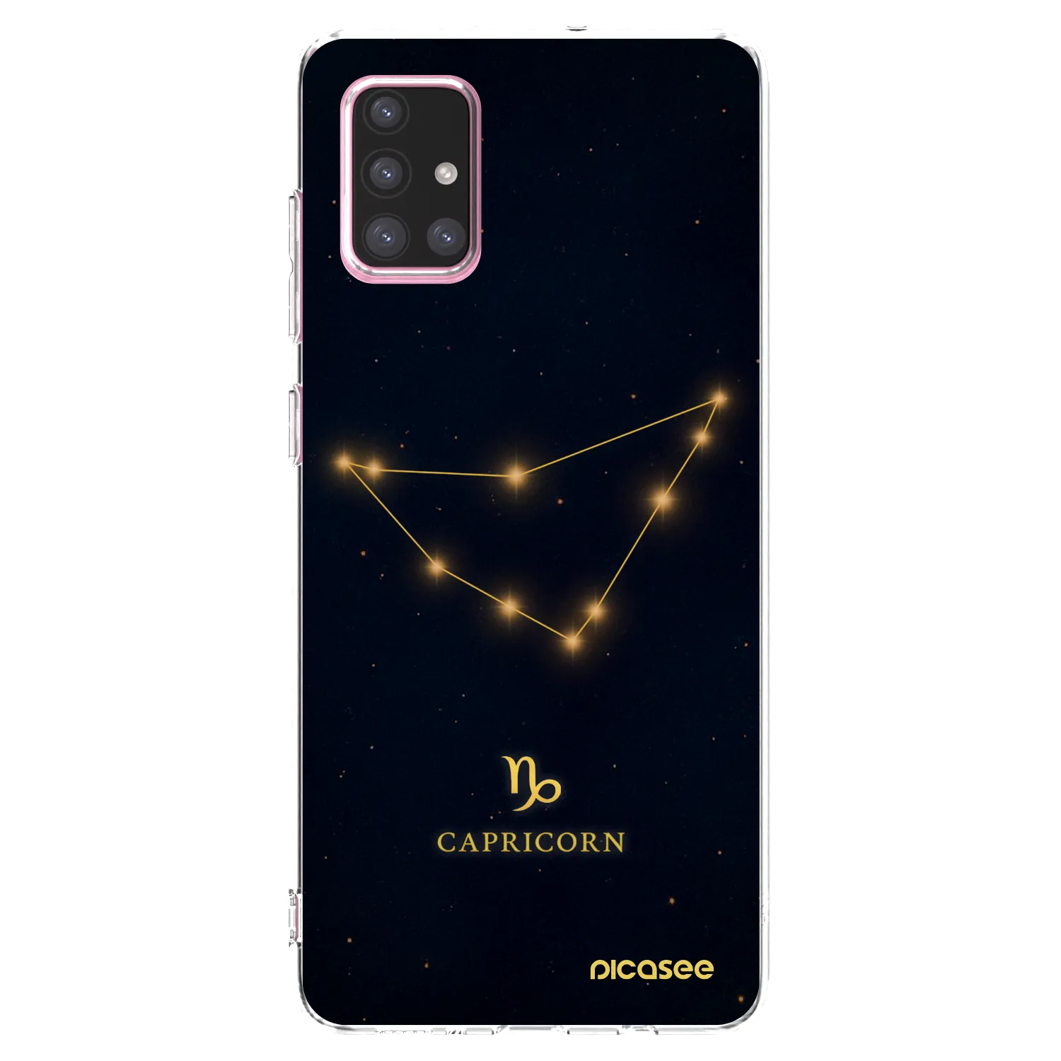 Picasee silikonowe przeźroczyste etui na Samsung Galaxy A71 A715F - CAPRICORN