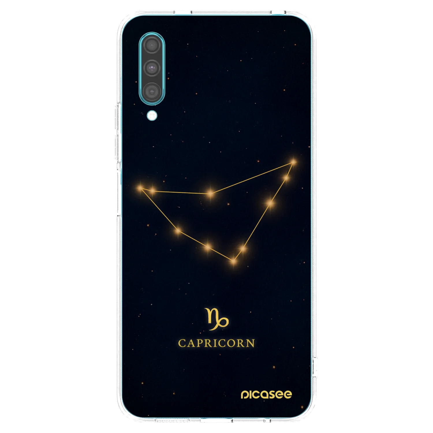 Picasee silikonowe przeźroczyste etui na Samsung Galaxy A30s A307F - CAPRICORN